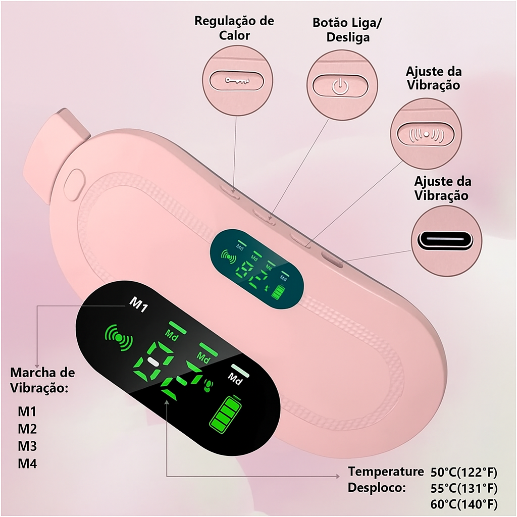 AliviElle - Almofada portátil para alívio de dores menstruais
