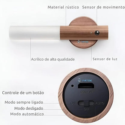 Glow Torch- Luz noturna inteligente com sensor de movimento